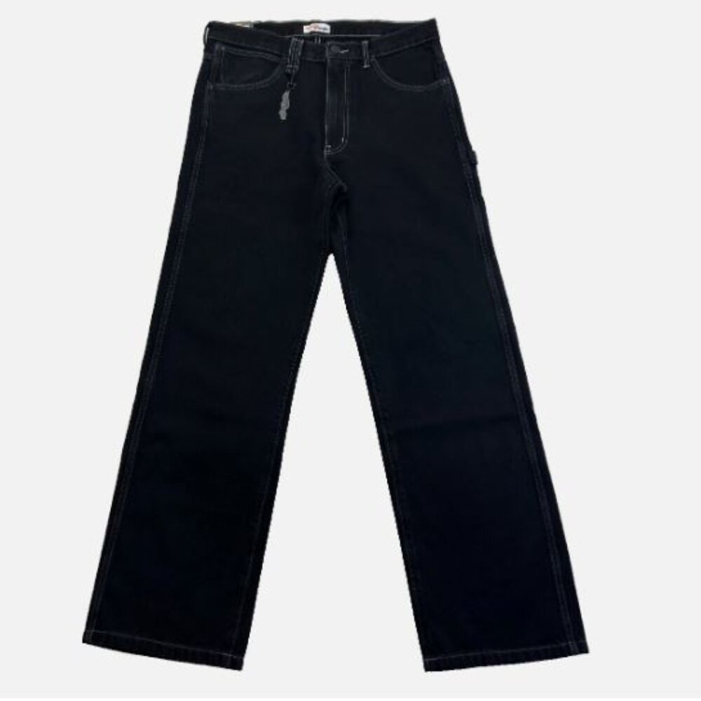 Wrangler x Hot Wheels Size W34 L34 Men’s Loose Carpenter Jeans  Cotton Black New